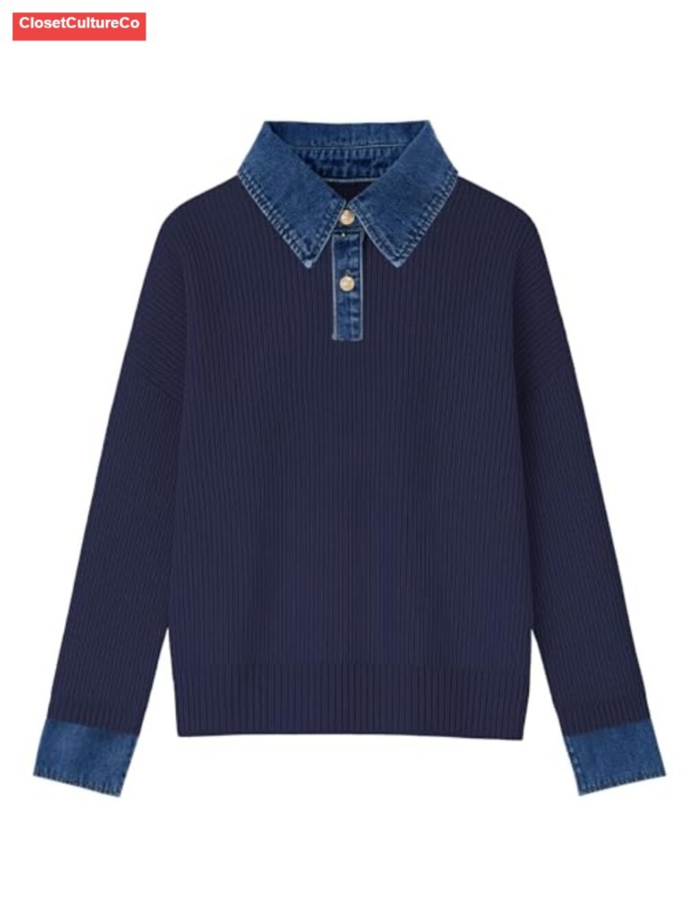 Womens V Neck Button Pullover Sweater Long Sleeve Knit Top